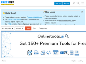 'freesoff.com' screenshot