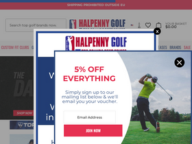 'halpennygolf.com' screenshot