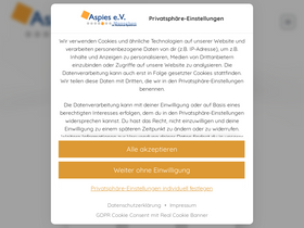 'aspies.de' screenshot