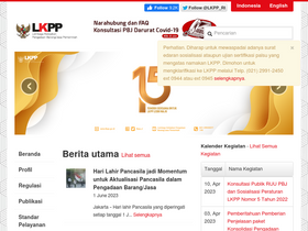 'siremon.lkpp.go.id' screenshot