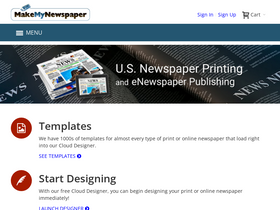 'makemynewspaper.com' screenshot