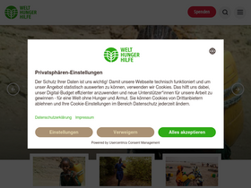 'welthungerhilfe.de' screenshot