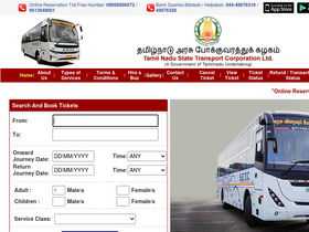 'tnstc.in' screenshot