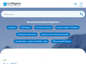 'auvergnerhonealpes.fr' screenshot