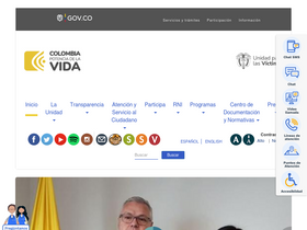 'unidadvictimas.gov.co' screenshot