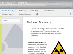 'radiation-dosimetry.org' screenshot