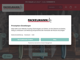 'fackelmann.de' screenshot