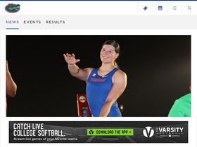 'floridagators.com' screenshot