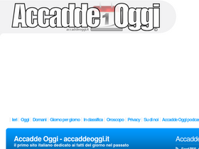 'accaddeoggi.it' screenshot