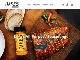 jakesseasoning.com homepage screenshot