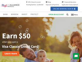 'usalliance.org' screenshot