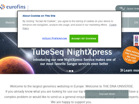'eurofinsgenomics.eu' screenshot