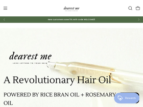 dearestmeskin.com homepage screenshot