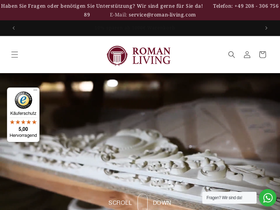 roman-living.com homepage screenshot