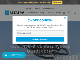 'betafpv.com' screenshot
