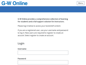 'g-wonlinetextbooks.com' screenshot