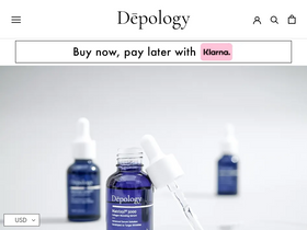 'depology.com' screenshot