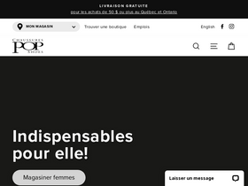 'chaussurespop.com' screenshot