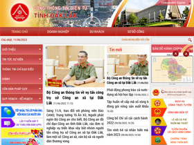 'daklak.gov.vn' screenshot