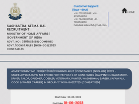 'applyssb.com' screenshot