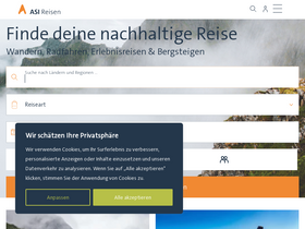 'asi-reisen.de' screenshot