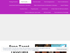 'tarotingie.com' screenshot
