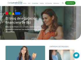 'conletragrande.cl' screenshot