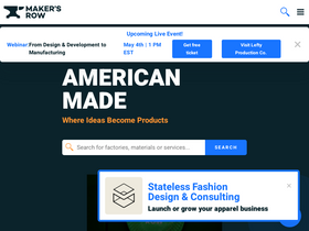 'makersrow.com' screenshot