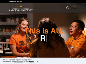 'anderson.edu' screenshot