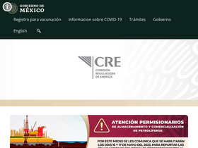 'cre.gob.mx' screenshot