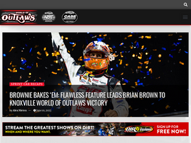 'worldofoutlaws.com' screenshot