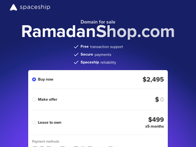 ramadanshop.com homepage screenshot