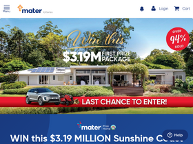 'materlotteries.com.au' screenshot