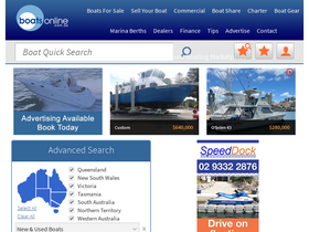 'boatsonline.com.au' screenshot