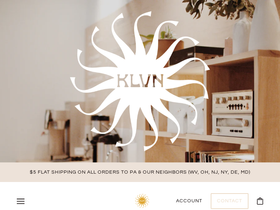 klvncoffee.com homepage screenshot
