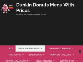 dunkindonuts-menu.com