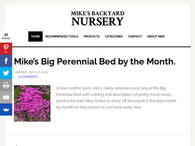 'mikesbackyardnursery.com' screenshot