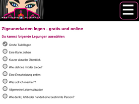 'zigeunerkarten-legen.de' screenshot