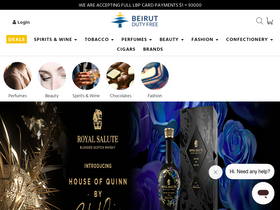 'beirutdutyfree.com' screenshot