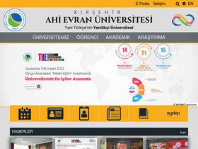 'ahievran.edu.tr' screenshot