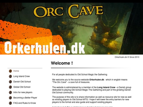 'orkerhulen.dk' screenshot