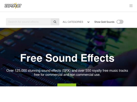 'zapsplat.com' screenshot