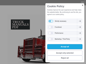 'truck-manuals.net' screenshot