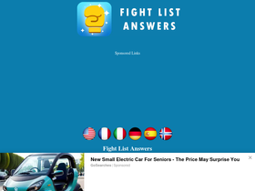 'fightlist.info' screenshot