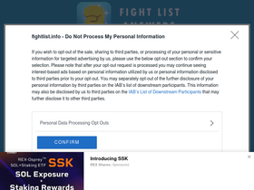 'fightlist.info' screenshot