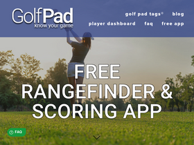 'golfpadgps.com' screenshot