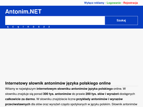 'antonim.net' screenshot