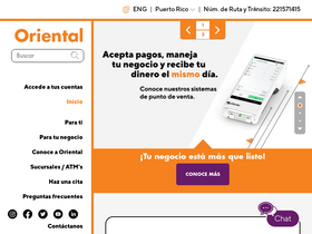 'orientalbank.com' screenshot