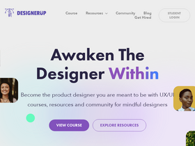 'designerup.co' screenshot