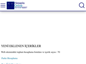 'hesapla.online' screenshot
